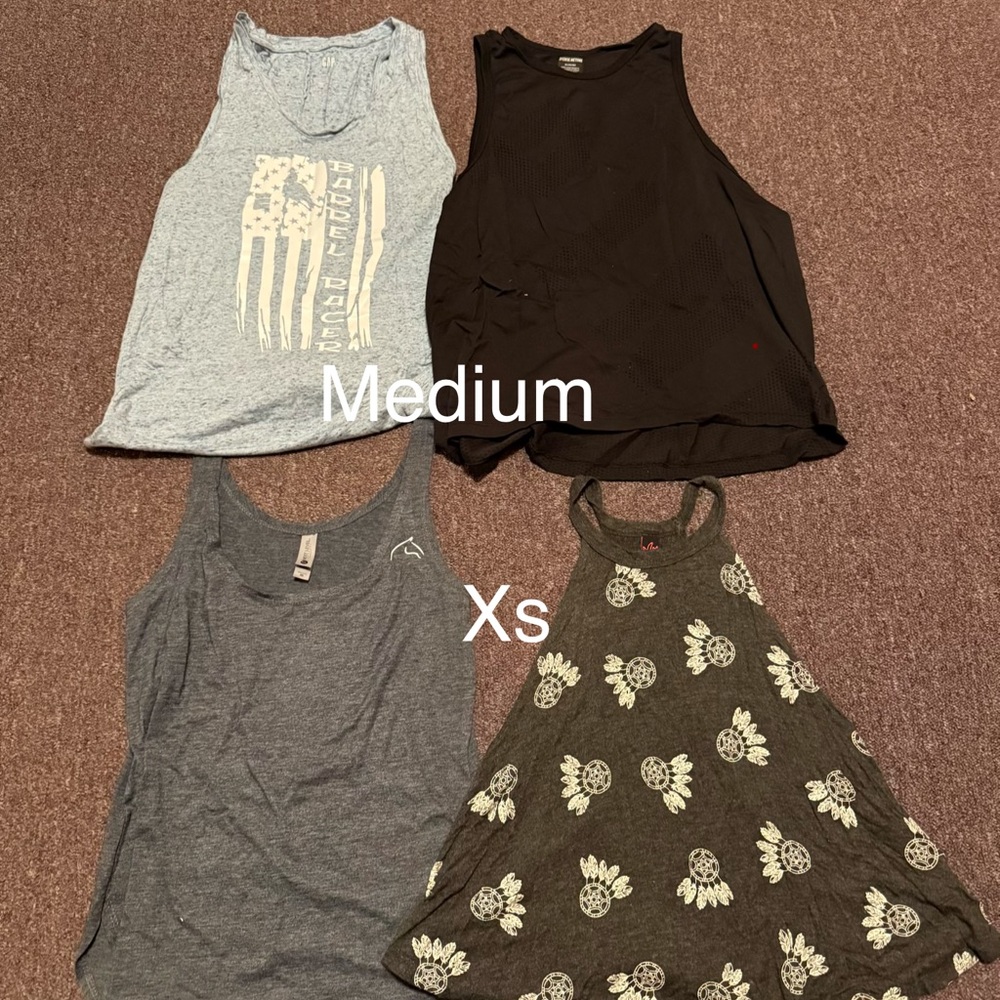 Assorted Sleeveless Tops - Medium and XS